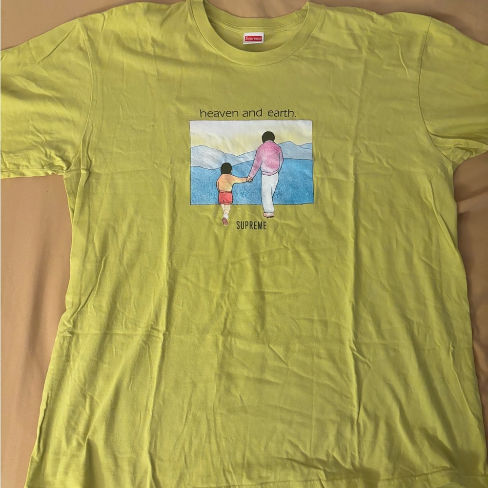Supreme Kids Heaven and Earth T-Shirt - Lime